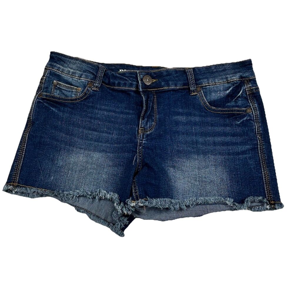 Buffalo David Bitton Women's Cutoff Jean Shorts 30 Denim Blue Stretch Jorts